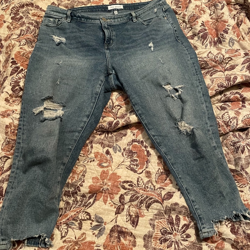 Lane Bryant boyfriend style capris.